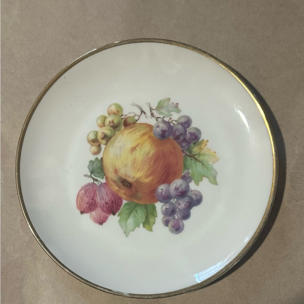 Vintage Antique Fruit Plates (3)